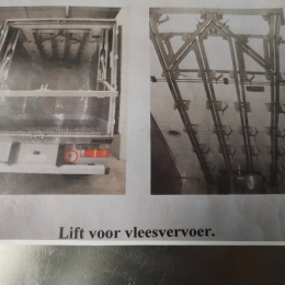 Système de levage pour le transport de la viande
